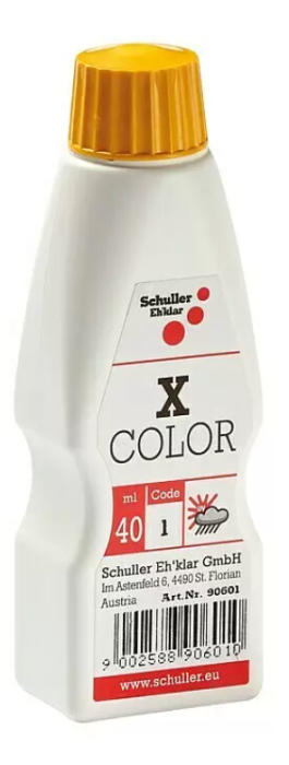 Schuller X-Color Abtönfarbe Citrogelb, 40ml, lichtecht und wetterfest, 90601